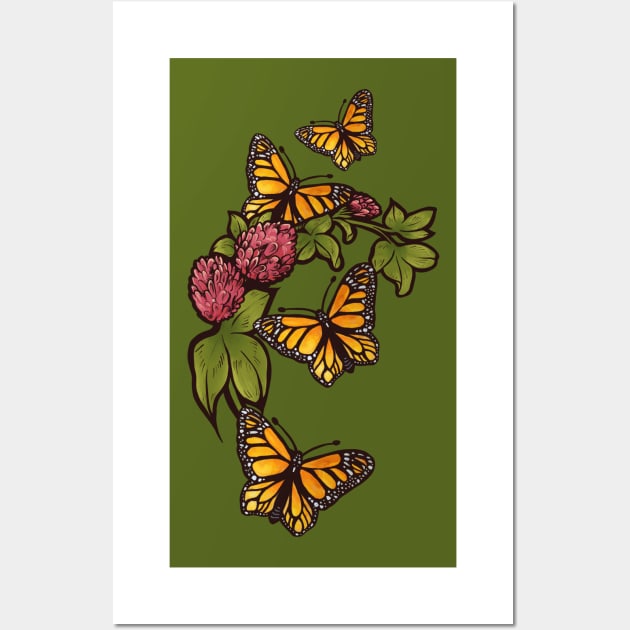 Monarch Butterfly Wall Art by bubbsnugg